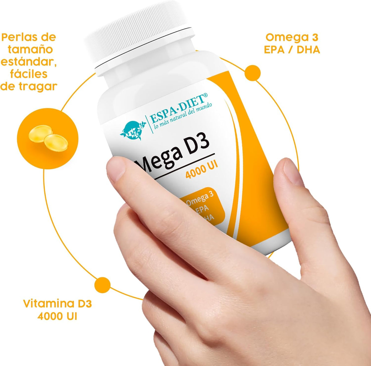 MEGA D3 1000 MG OMEGA 3 + 4000 UI VITAMINA D3